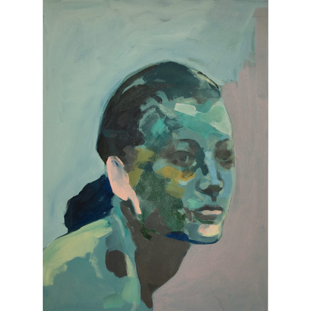 Portrait in Blue (Limited Edition Print X - 25) - Emily Kirby Art